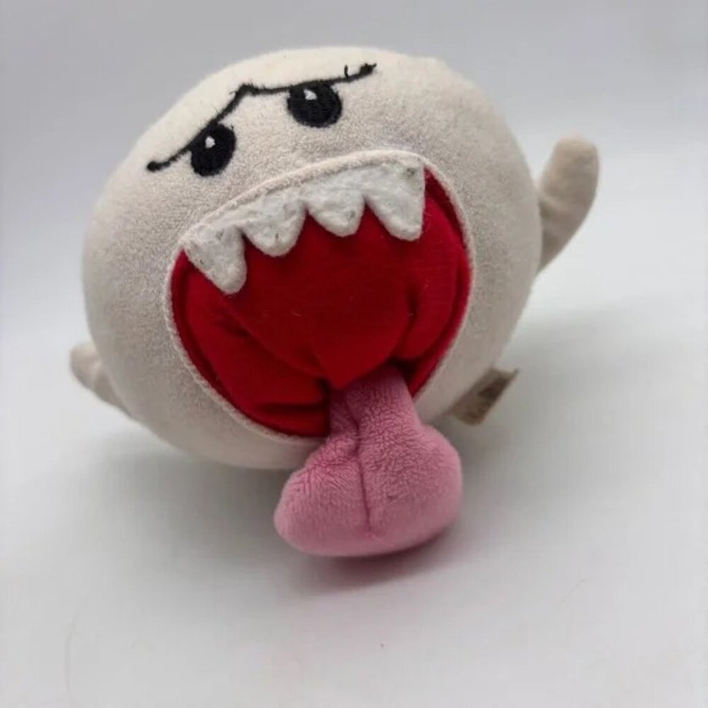 Nintendo Super Mario Bros Ghost Boo 8" Character Plush Stuffed Animal